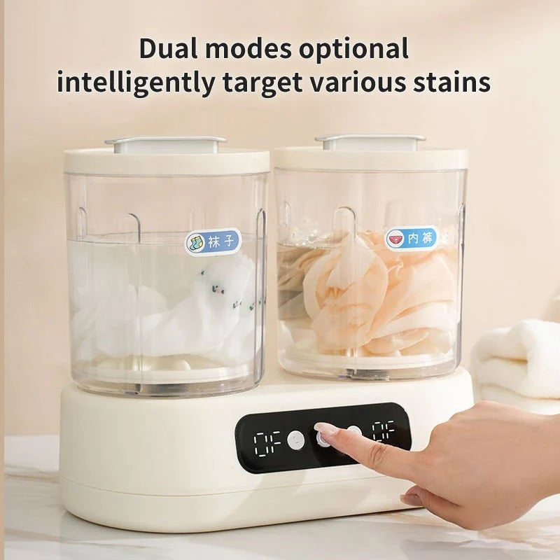 Double-Bucket Mini Washing Machine Ⓢ