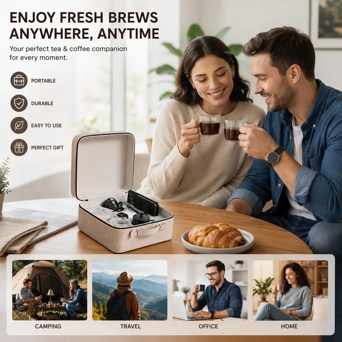 Portable Coffee Brewing Travel Kit ©